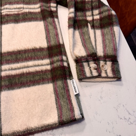 COLLUSION men’s oversized overcoat button down NWOT - Picture 9 of 10